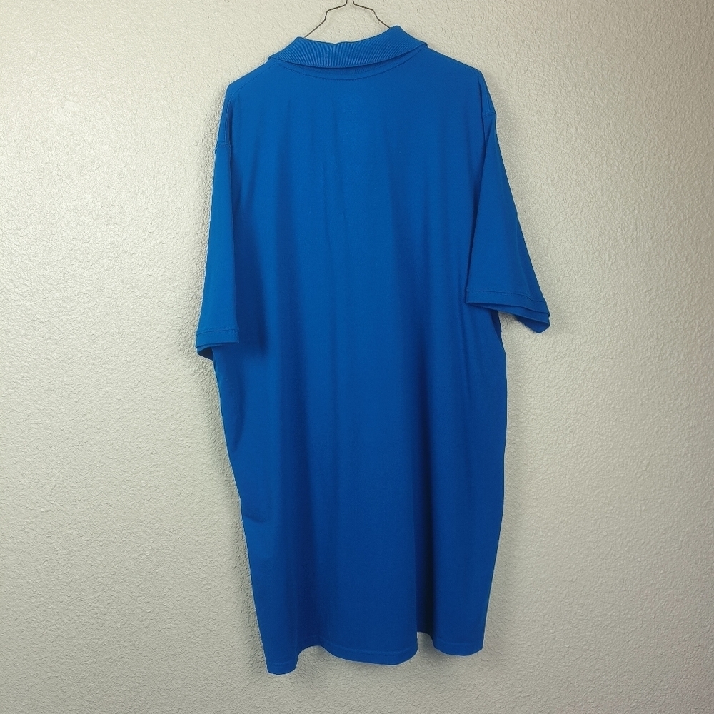 St. John's Bay Men's Comfort Flex Easy Care Classic Fit Polo Shirt Blue Size 2XL - Picture 2 of 9